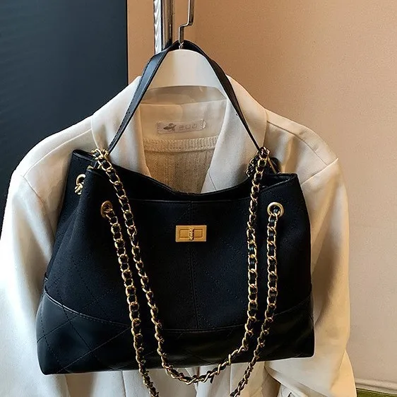 

Осенняя минималистичная большая сумка подмышки 2024, женская роскошная просторная сумка через плечо, шикарная сумка через плечо «день-ночь», повседневная сумка на ремне