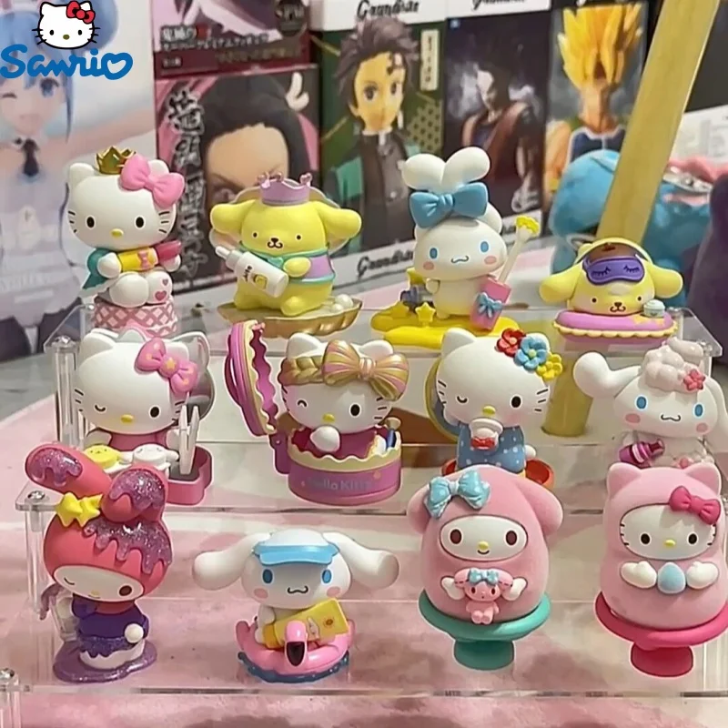 

Фигурка семьи Sanrio куроми Мелоди коричной, модель кукол, красивая серия, милые фигурки, игрушки, коллекционные подарки для детей