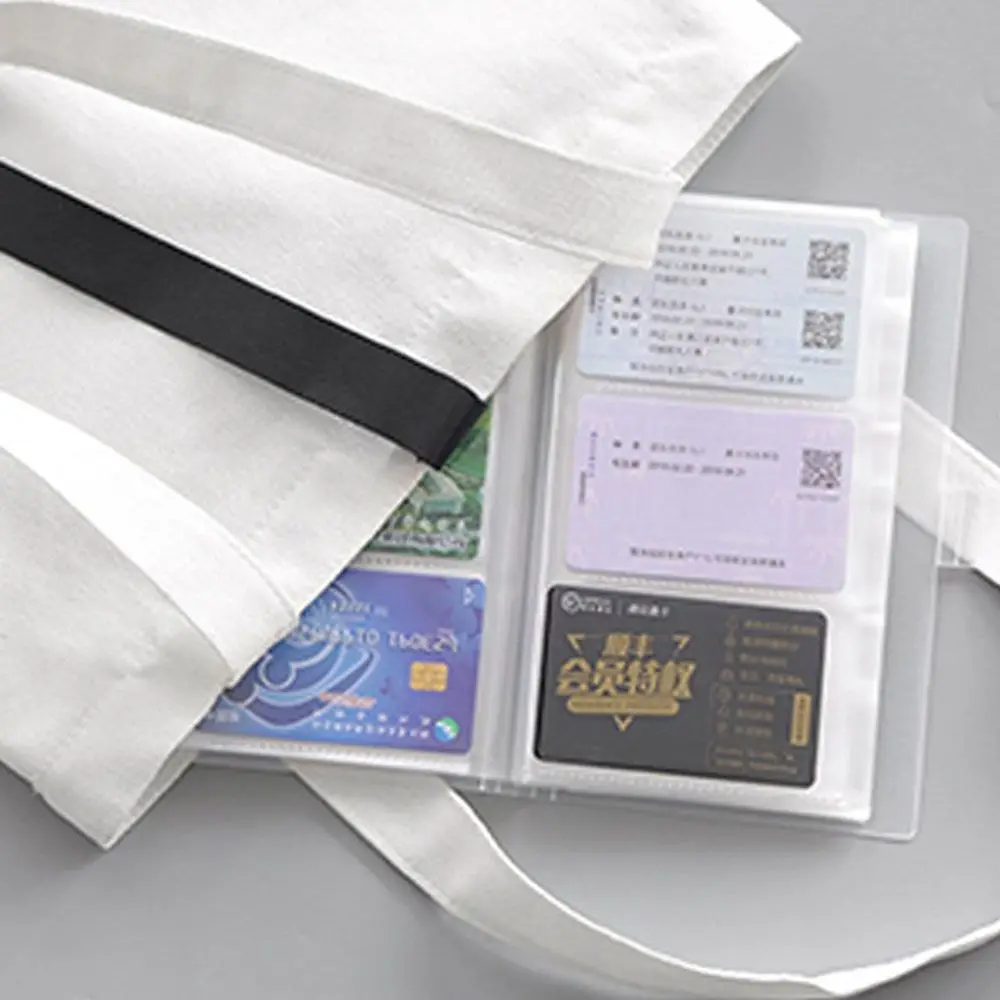 Ticket Card Stock Picture Frame School Supplies Name Card Ticket Collection Book ID Card Holder Card Book Picture Storage Case
