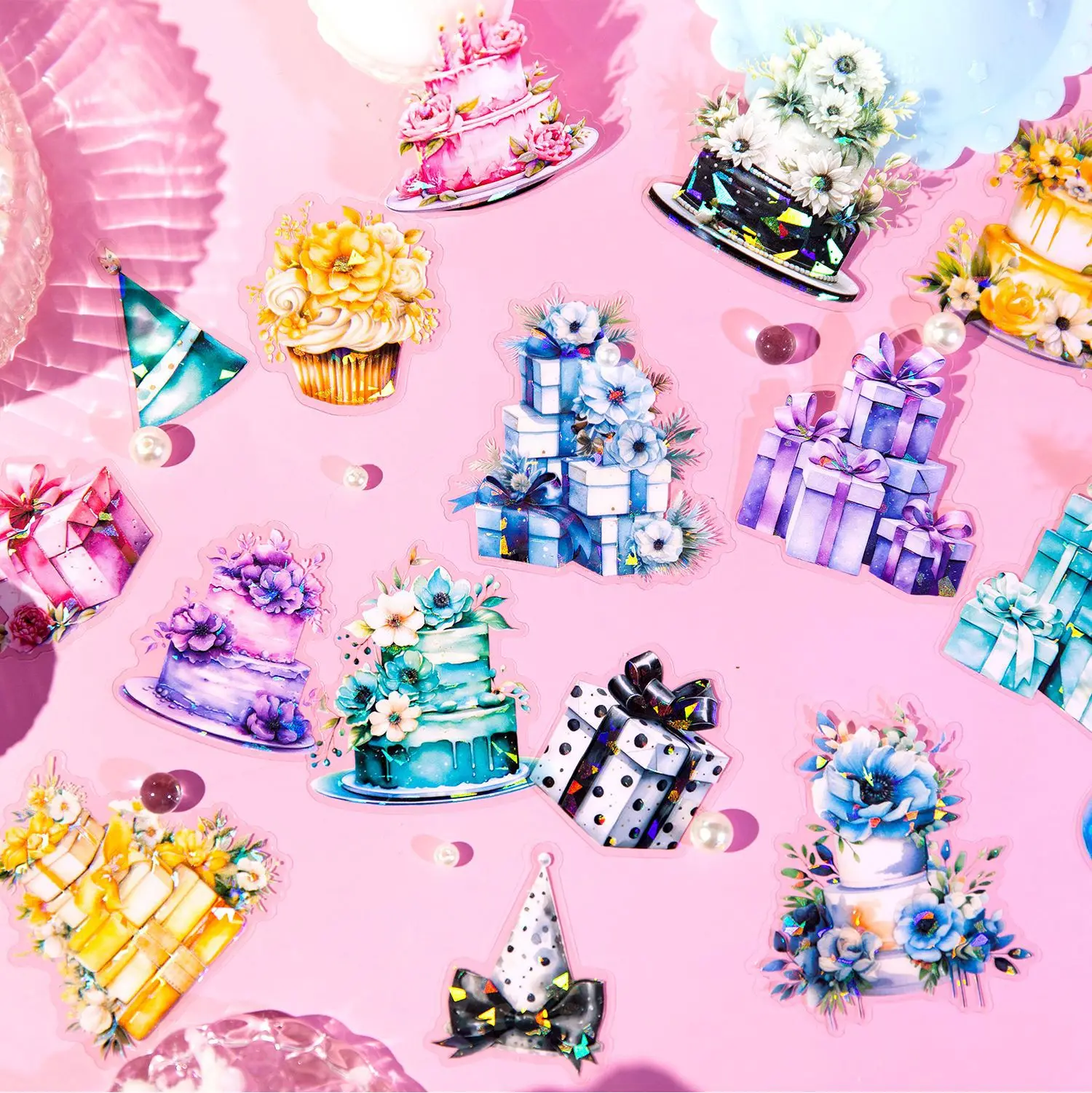 10 Pcs/pack Holiday Celebration Series Decorative Sticker Retro Party Collage Scrapbooking Label Diary Album Journal Planner