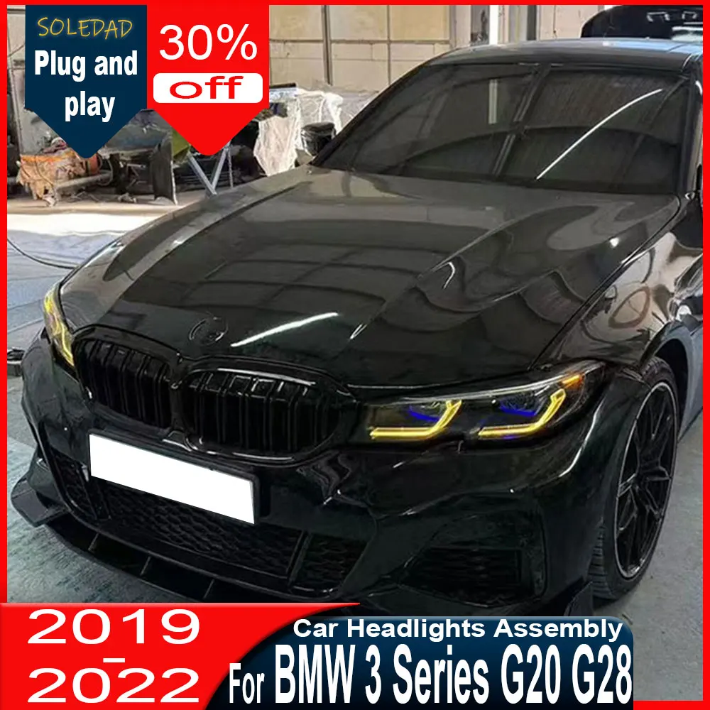 

Автомобильные аксессуары для BMW G20/G28: Светодиодные фары с желтыми ДХО и лазерными элементами M3 (2019-2022) для моделей 320i, 325i