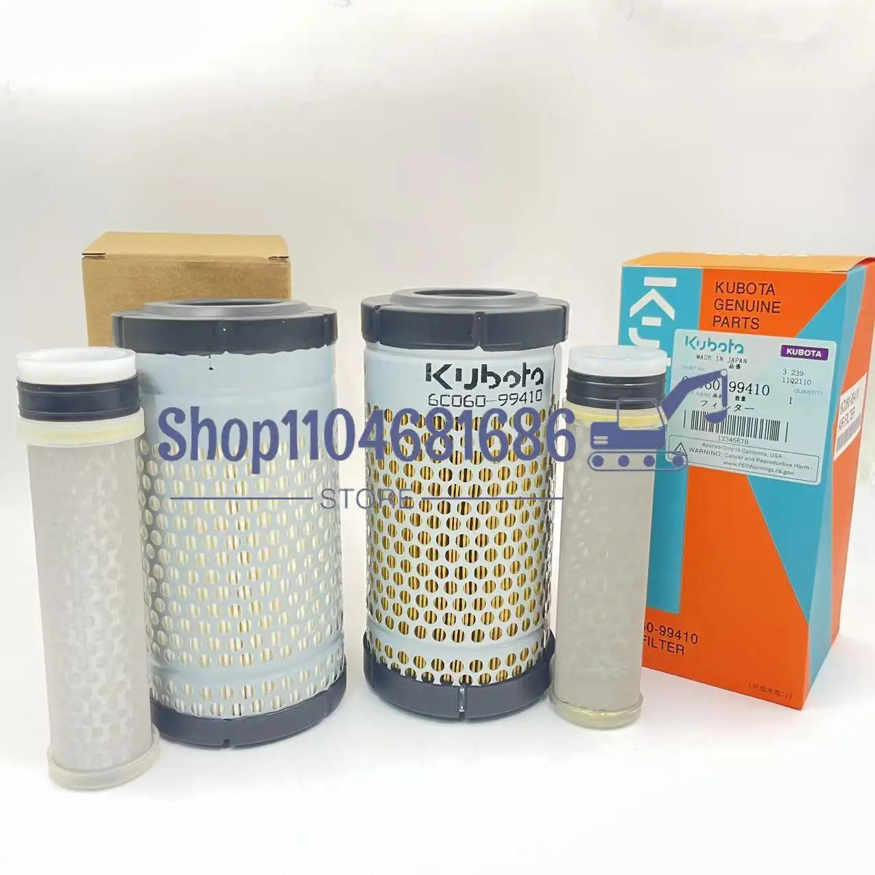

6C060-99410 Air Filter Mini Excavator for Kubota U15-3S U10 U12 U16 U17 U20 U25