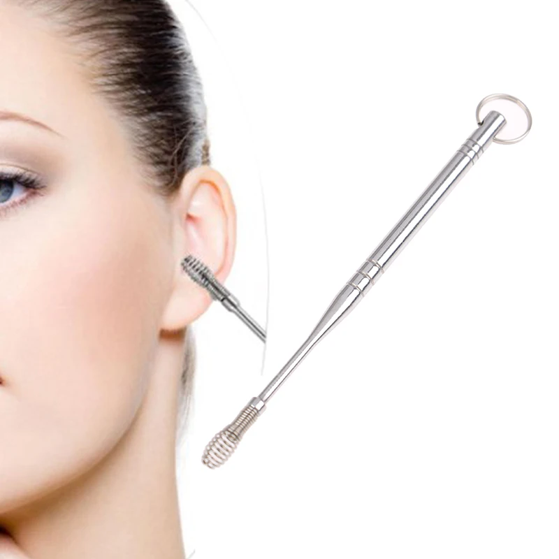 1PC Ear Cleaner Portable Ear Wax Pick Double Headed Earwax Removal Tool Ears Dig Scoop Clean Health Care Ear Care Tool.