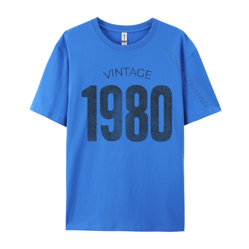 

Vintage Made In 1980 39th Birthday Brand New Male Tshirts O Neck Pure Cotton Funny T Shirt Design Tops Tees Top Quality