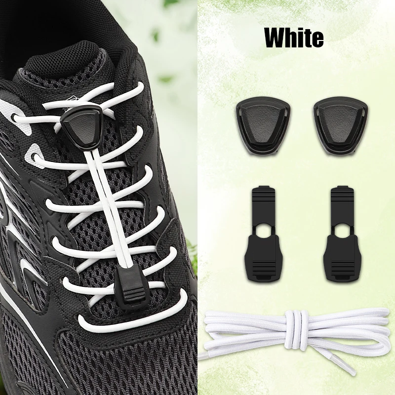 1 Paar/2 Paar Schnürsenkel ohne Binden, runde elastische Schnürsenkel für Sneaker, Tennis, Lazy Laces ohne Bänder, Unisex