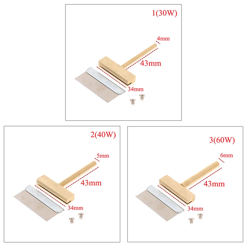 T- Soldering Iron Tips Solder Tip 30W 40W 60W for LCD Screen Flex Cable Repair