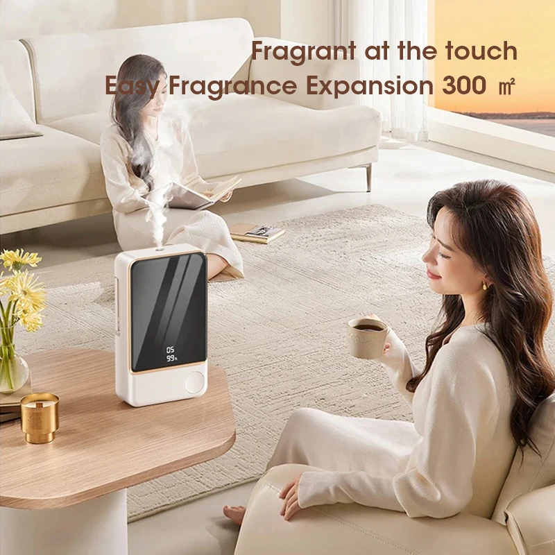 Diffuseur d'arômes intelligent, purificateur d'air, 5 vitesses, affichage numérique, compatible avec les huiles essentielles de plantes, montage mural, sur table, charge USB