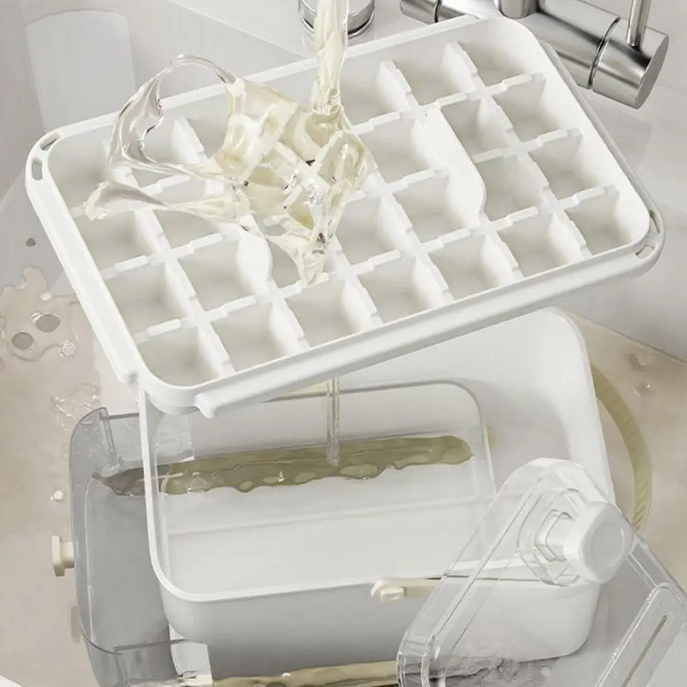 Ice Mold for Cocktails Press-type Double Layer Ice Storage Box Bpa-free Double-layer Ice Cube Tray for Cocktails for Easy