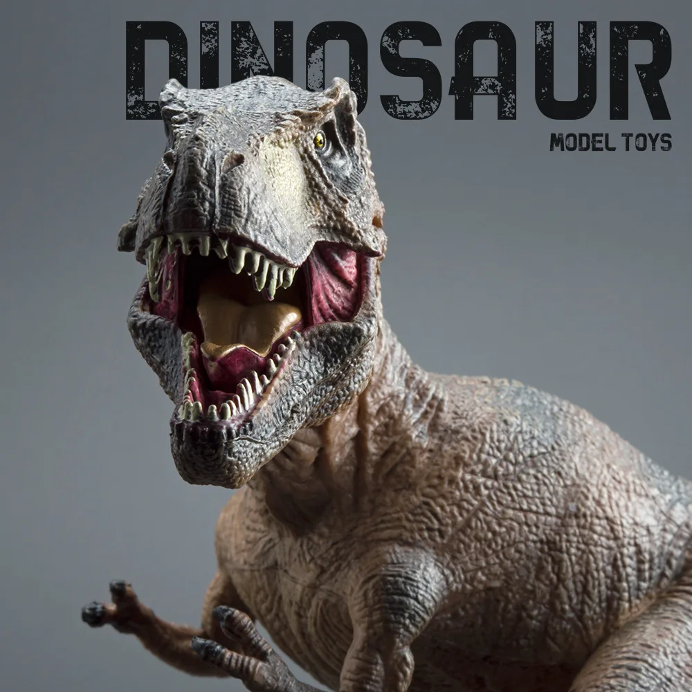 Figuras de Dinosaurio Tiranosaurio Rex Realistas de Goma Dura, Adorno de Escritorio, Decoración para el Hogar, Modelo Coleccionable, Regalo