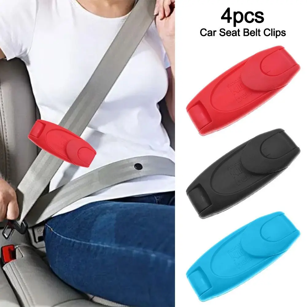 Comfortable Plastic Car Seat Belt Clips Non-Slip Shoulder Protection Seat Belt Adjuster Locking Clip Kids Safety