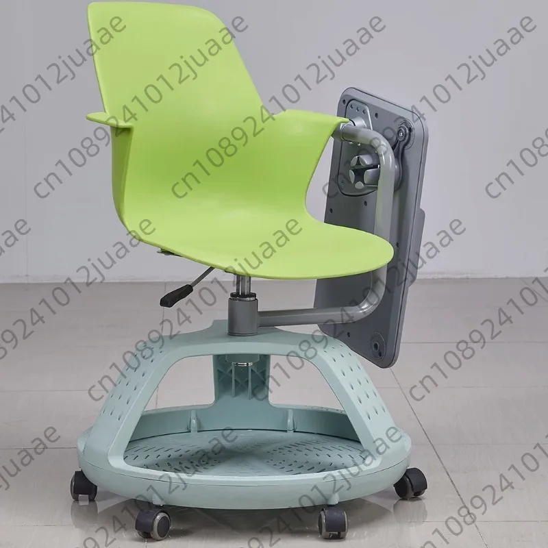 School Classroom Chair Students Furniture Adjust Training Wheels Writing Pad Meeting Conference Chairs Pp Plastic School Area