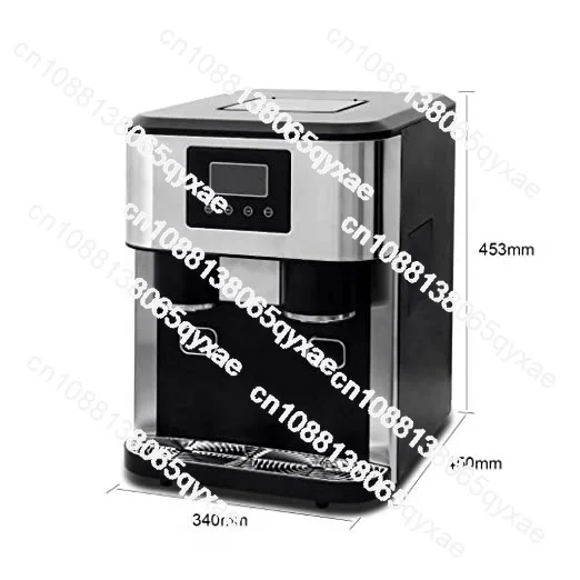 18kgs/day 1kg Storage Tabletop Crushed Ice Vendor Water Server Lifestyle Portable LCD Touch Ice Maker with Water Dispenser