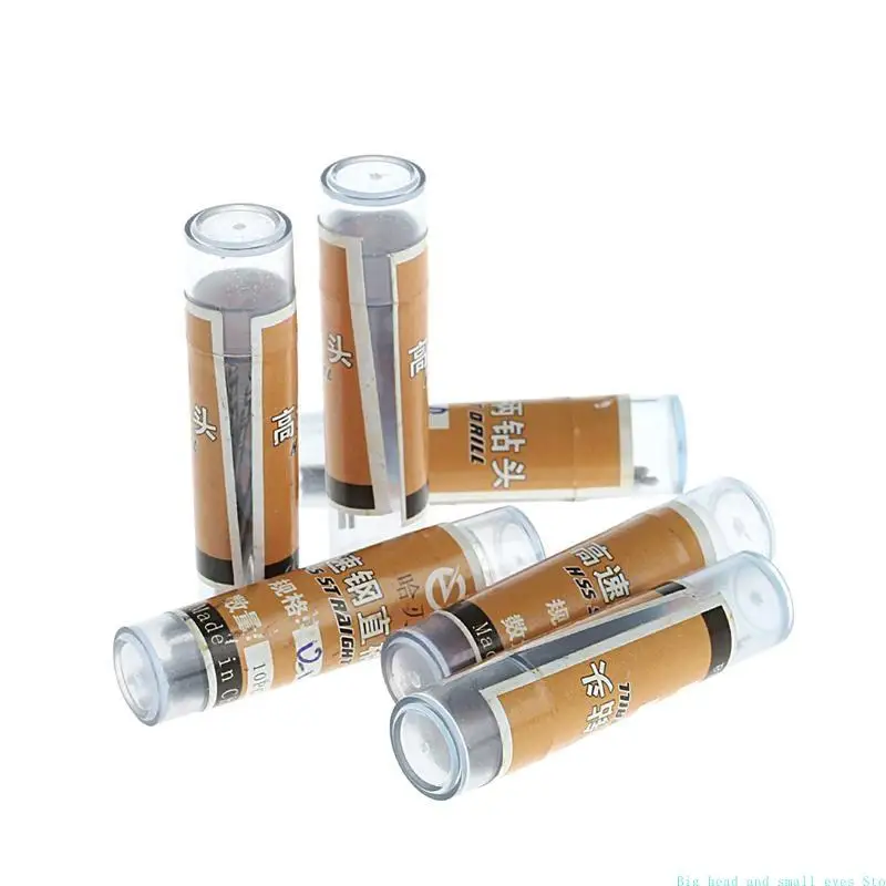 

60 Pcs 0.5-1.0mm Micro HSS Steel Twist Drill Bit Set Tool Shank