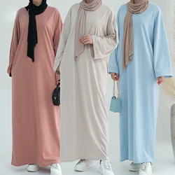 Dubai Middle East Turkey Dubai Solid Color Sweater Dress abaya