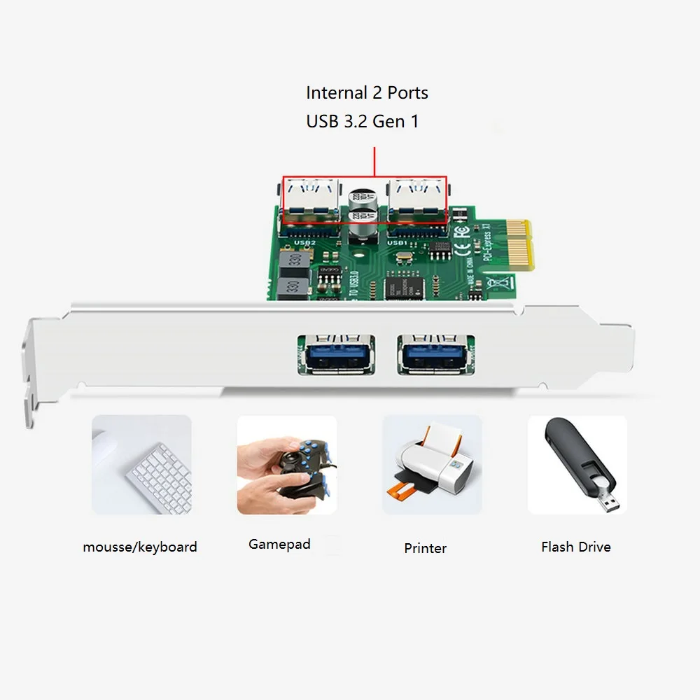 USB 3.0 PCI-E Expansion Card Adapter 4 Port inbuilt 2port rear 2 port USB 3 to PCIE PCI express adapter Card