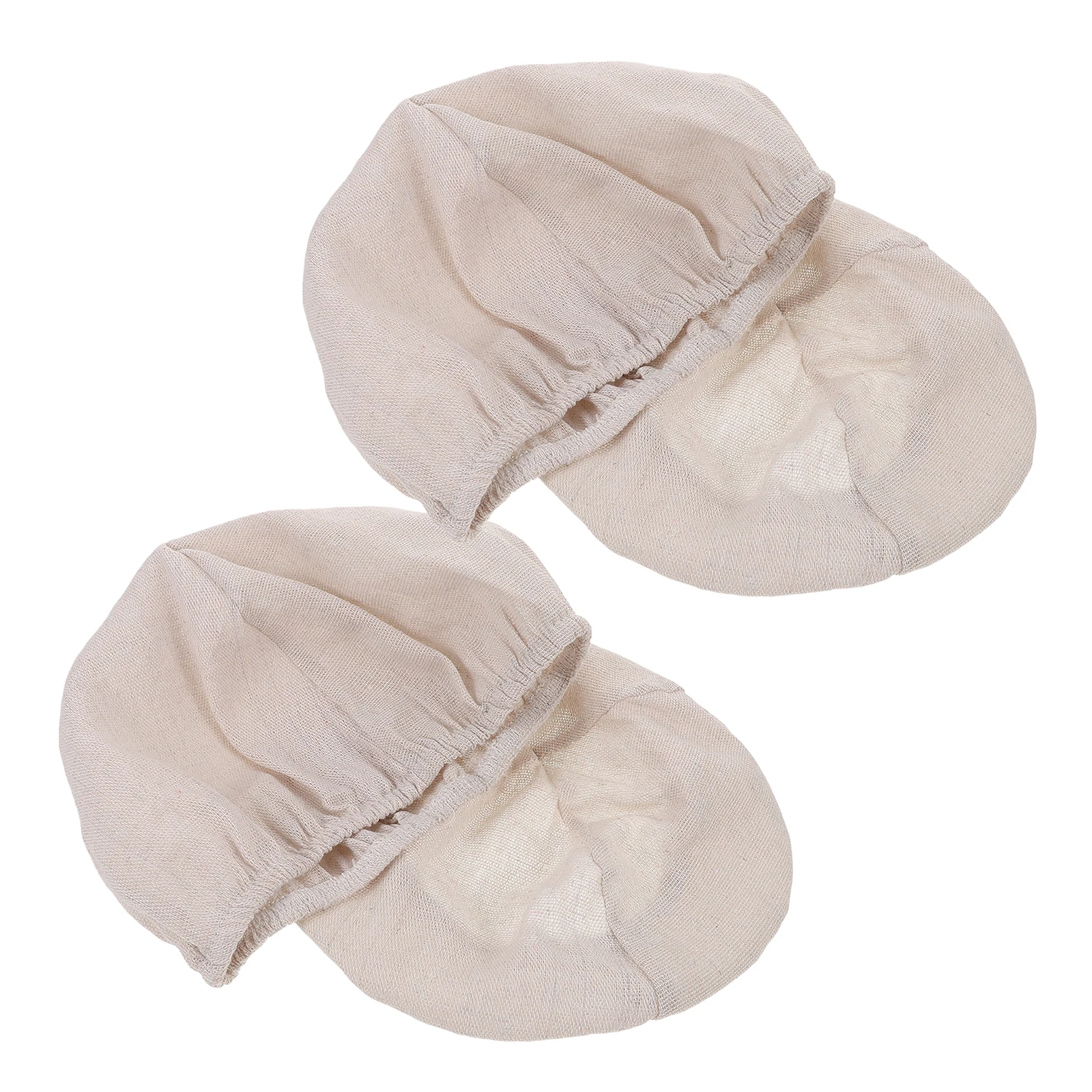 

4pcs Round Bread Proofing Covers Cotton Linen Liners For Sourdough Fermentation Reusable Cloth Covers For Baking Use