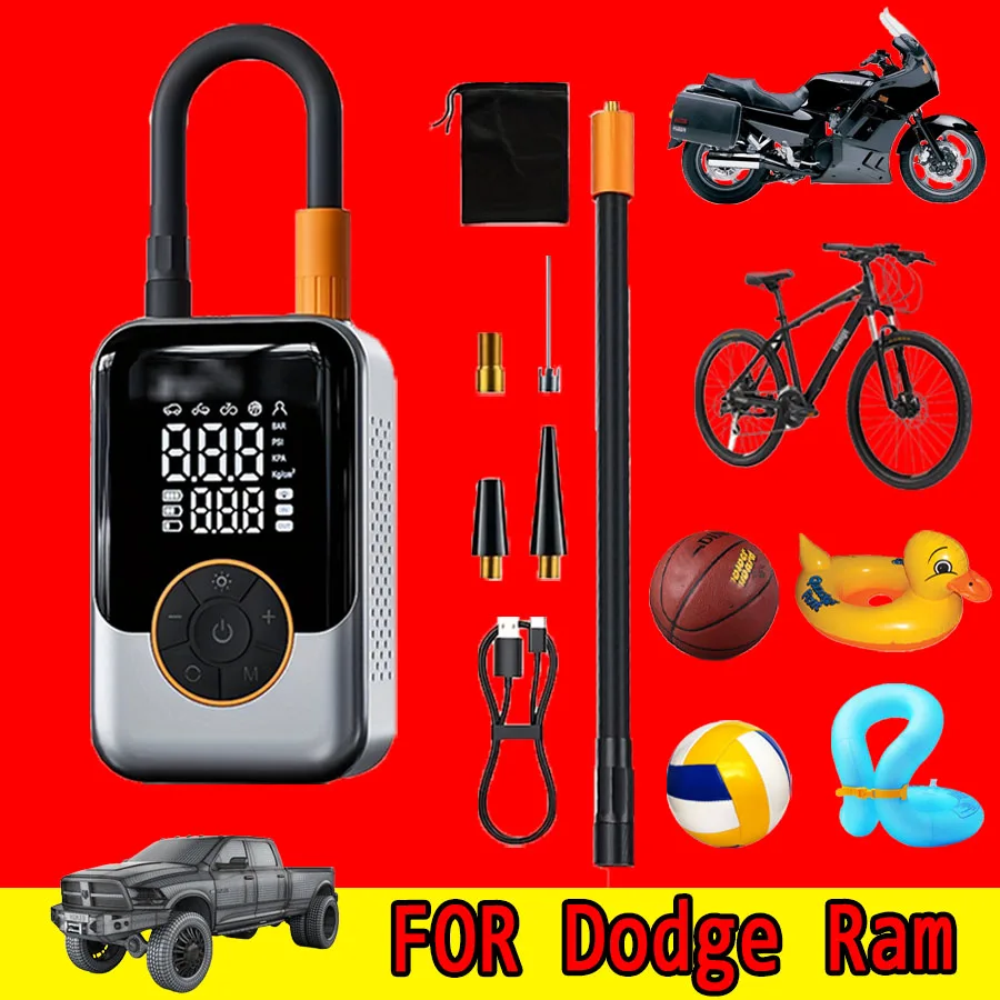 

FOR Dodge Ram Portable Electric Air Compressor 150PSI Portable Inflator, Air Pump Inflator Digital Tire Pressure Detection