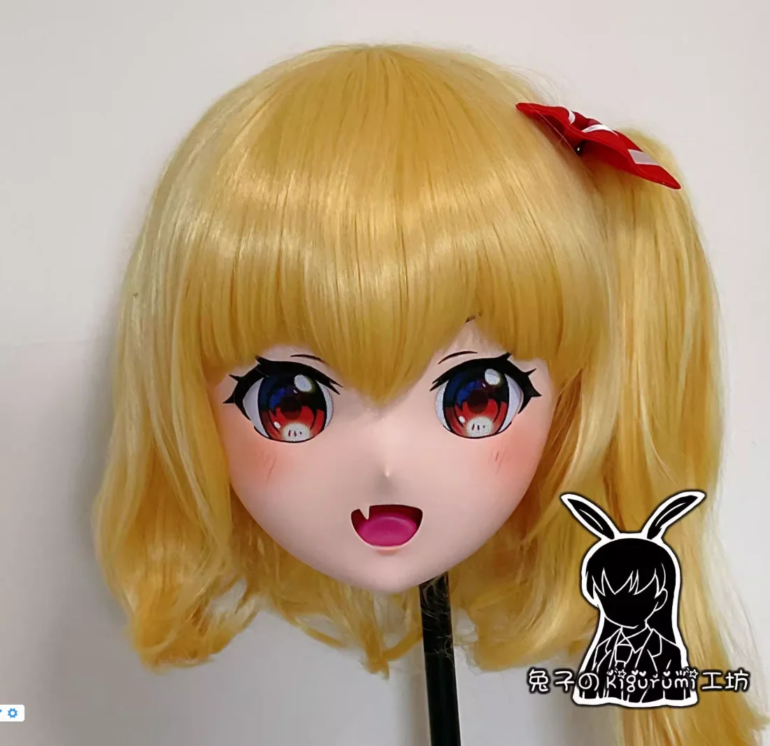 

(RB2804)Customize Full Head Quality Handmade Female/Girl Resin Japanese Anime Cartoon Character Kig Cosplay Kigurumi Mask