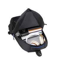 Men's and Women's Double-Shoulder Backpack - Solid Color - Business Travel, Business Trip, Commuting, Casual Use - Image 3