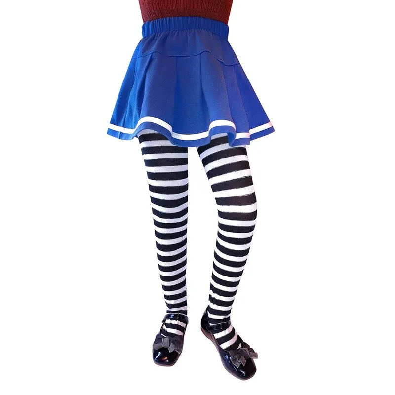 Baby Striped Tights Kids Girls Colorful Pantyhose for 6-8T Boys Halloween Costumes Children\'s Party Gift Kids Baby Stockings