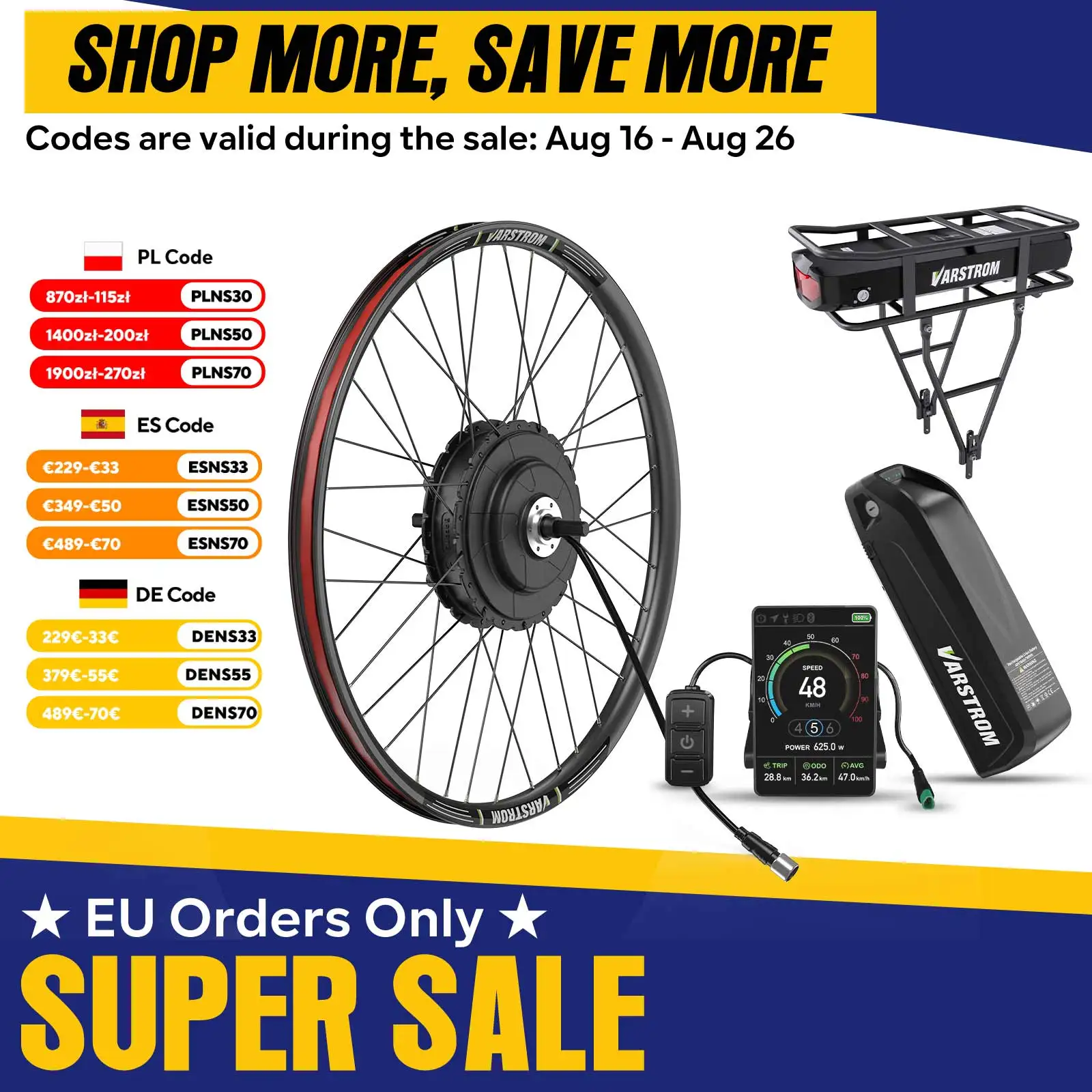 [EU-Lager] Bafang G020 500W Nabenmotor E-Bike Umbausätze G0900 48V 750W Hinterradnabenmotor Kompatibel mit 135-142mm 20/26/27.5/700C Rädern Scheibenbremsen Kompatibel Optionales Akku-Display für