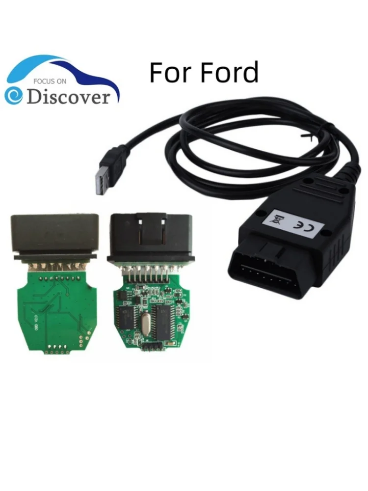 Nuevo para Ford VCM interfaz de diagnóstico OBD para Cable USB FOCOM soporte multilingüe para FORD para Mazda versión estable