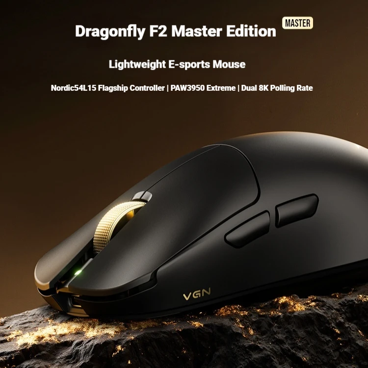 

VGN F2 Ultra E-Sports Wireless Mouse Game Long Battery Life Paw3395 Lightweight Ergonomic Three-Mode Bluetooth Mouse