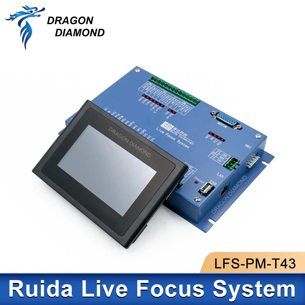 Ruida CO2 Lasercontroller LFS-PM-T43 Live Focus-systeem Autofocus-sensorsysteem met sensorversterker