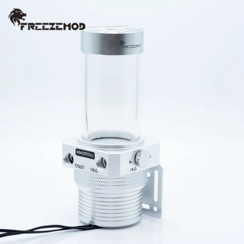 

FREEZEMOD Full Metal Integrated Water Pump Reservor Res 1100L/H Magnetic Suspension PC Pump Water Tank PWM Intelligent Control