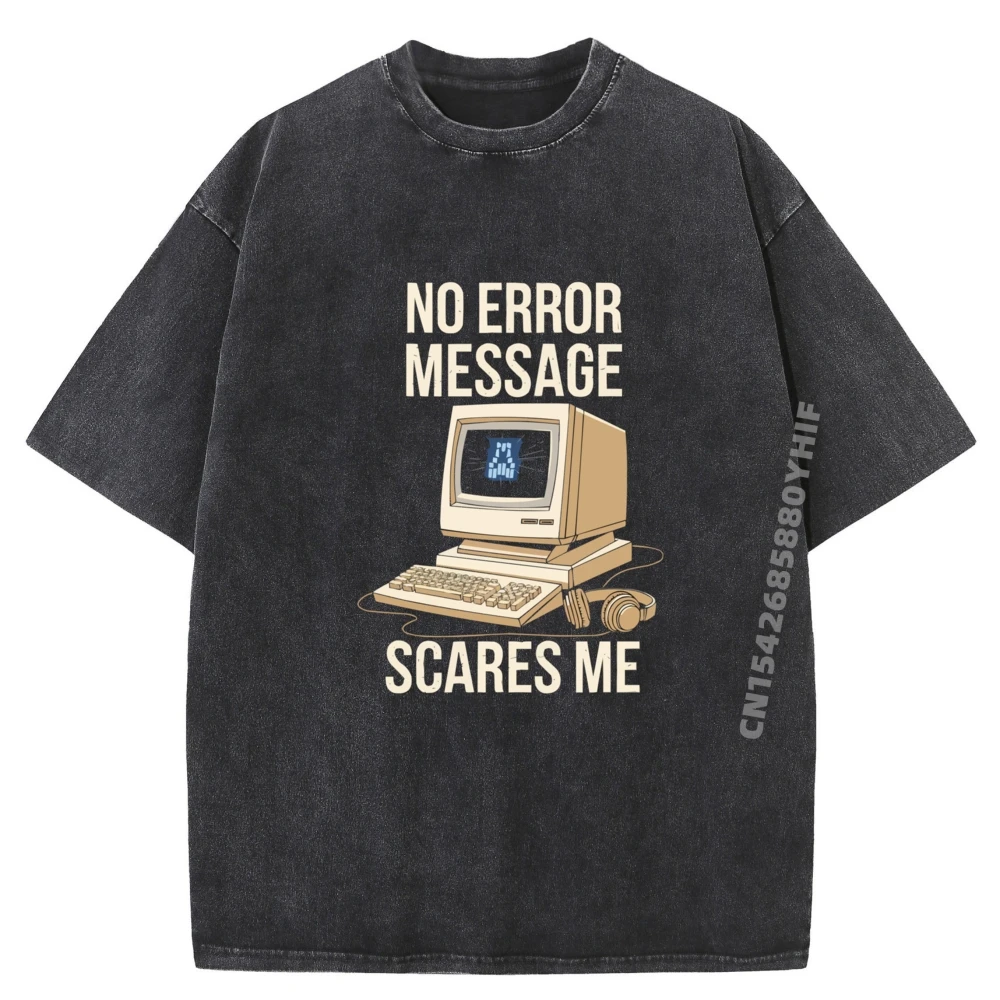 

Tech Support Profession Troubleshooting Computer Technician Graphic T Shirts Men Oversized Washed Tshirt