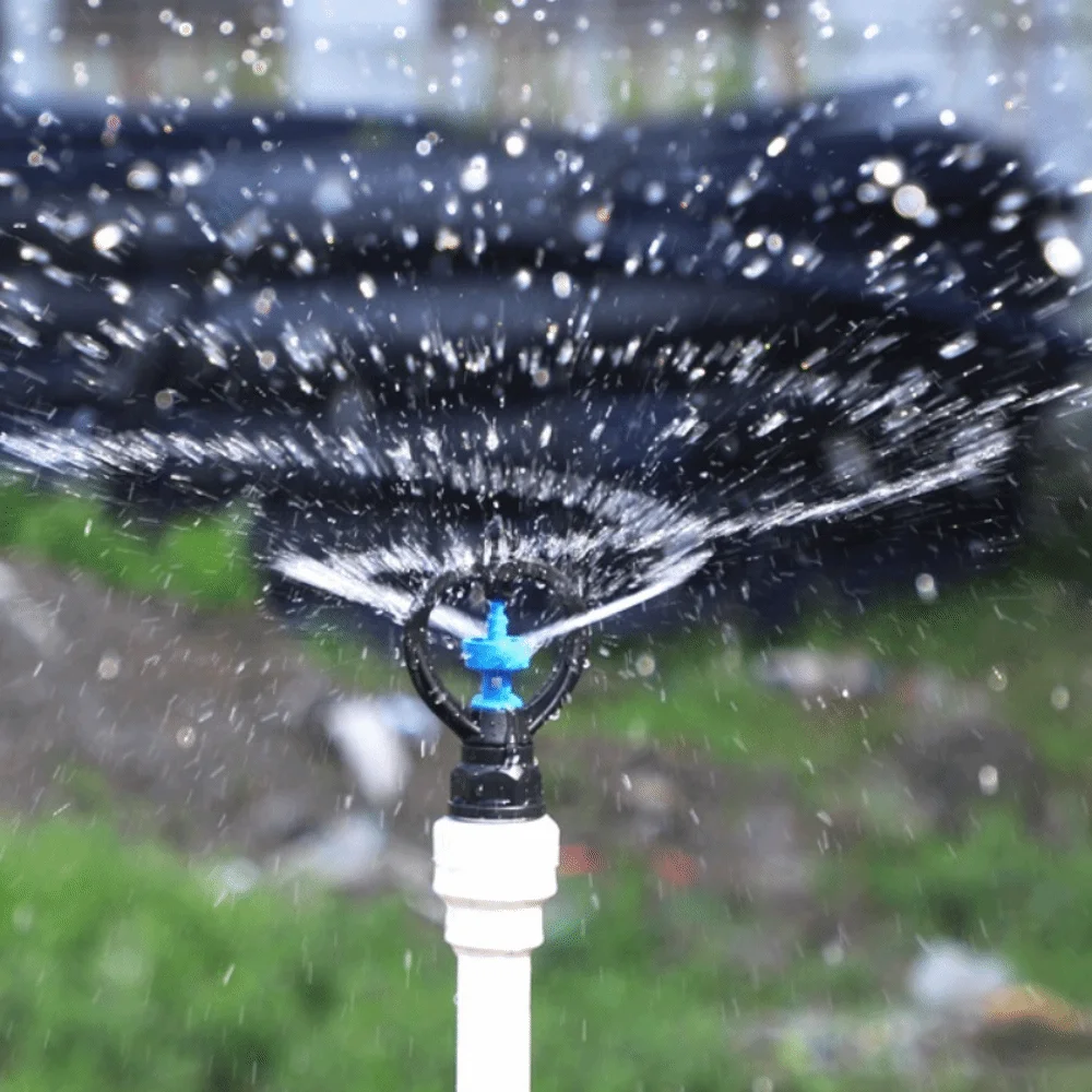 15 Stück Rasensprinklerdüsen aus technischem Kunststoff, 360-Grad-Automatikrotation, Rotationssprinkler, G1/2-Außengewinde, einfach zu installieren – Detail 6