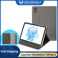 HEADWOLF WPad5 Case Silicone Protective Case Shockproof Transparent Pure Color PU Folding  Case Tablet  Accessories