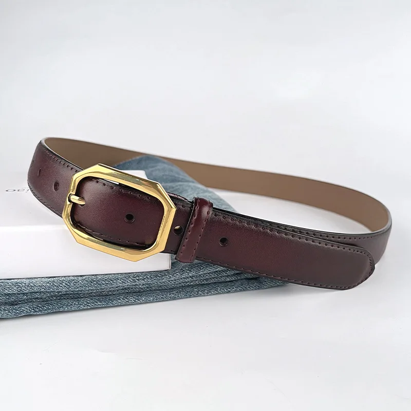 Genuine leather women's belt cowhide with jeans casual pants skirt women's belt