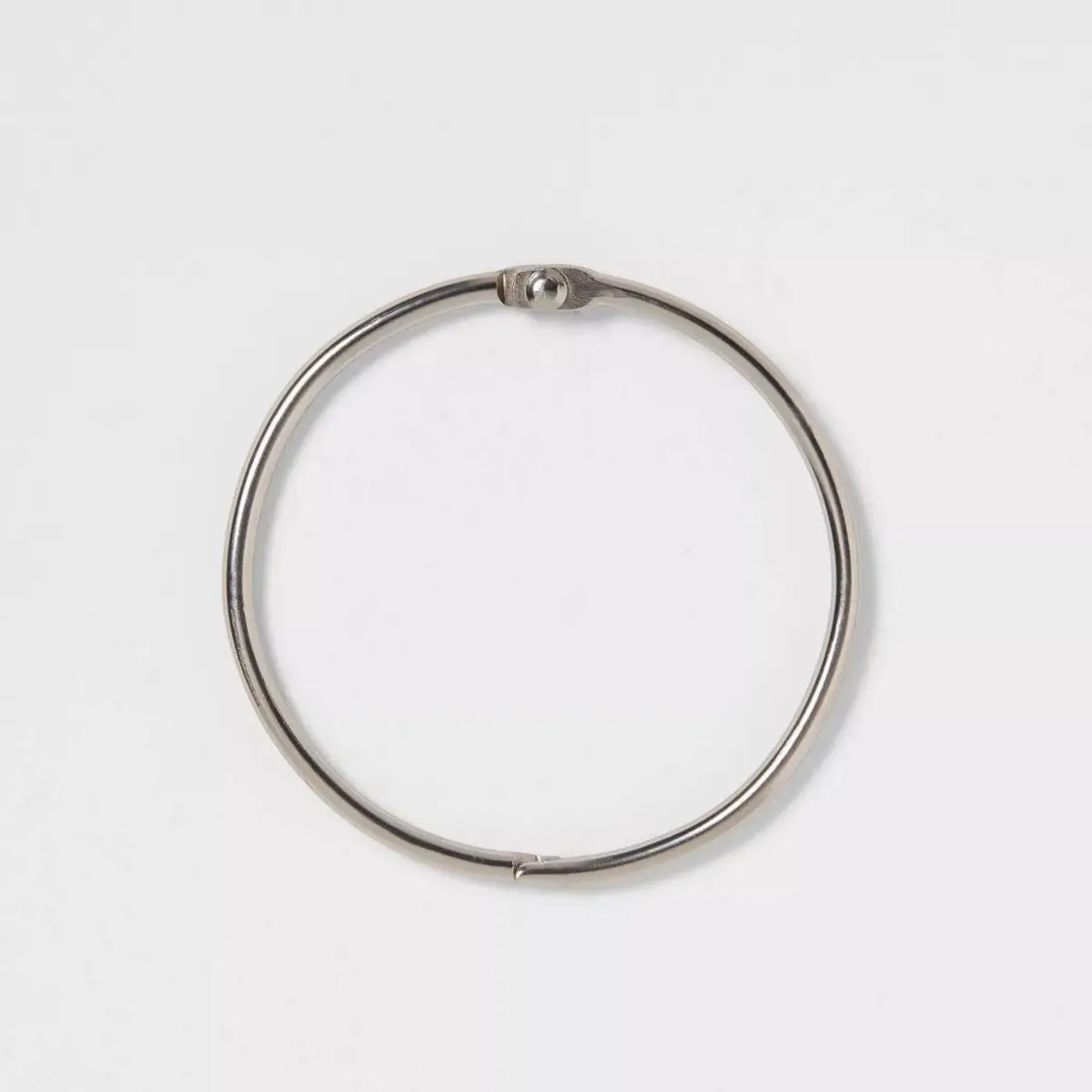 

O Ring with 3mm Wire Brushed Nickel:Nickel-Plated Finish, Set of 12 Curtain Rings