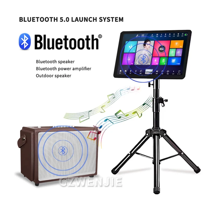 

Караоке-система 14,1 дюйма, 3 в 1, 4K, сенсорный экран, Bluetooth, мобильный телефон, выбор песен, караоке-плеер, караоке-машина 1/2/3 ТБ