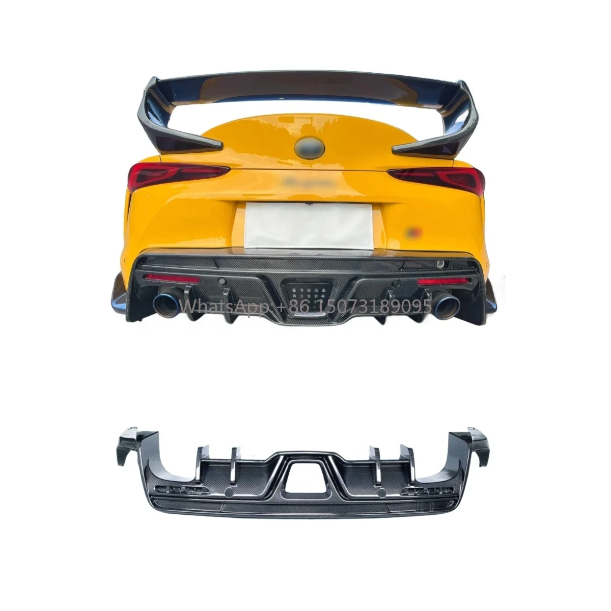 

Carbon Fiber Rear Diffuser TOS Style for Toyota GR Supra A90 Carbon Fiber Rear Spoiler