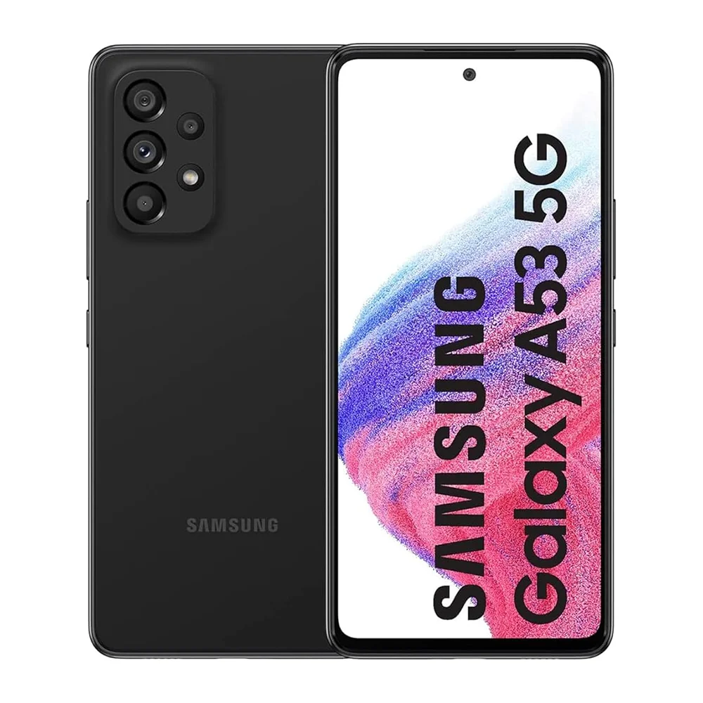 Teléfono Inteligente Android Samsung Galaxy A53 5G Reacondicionado, Edición Estadounidense, Pantalla de 6.5 Pulgadas, Cuatro Cámaras, 64MP, NFC, 5000mAh, 25W, Desbloqueado