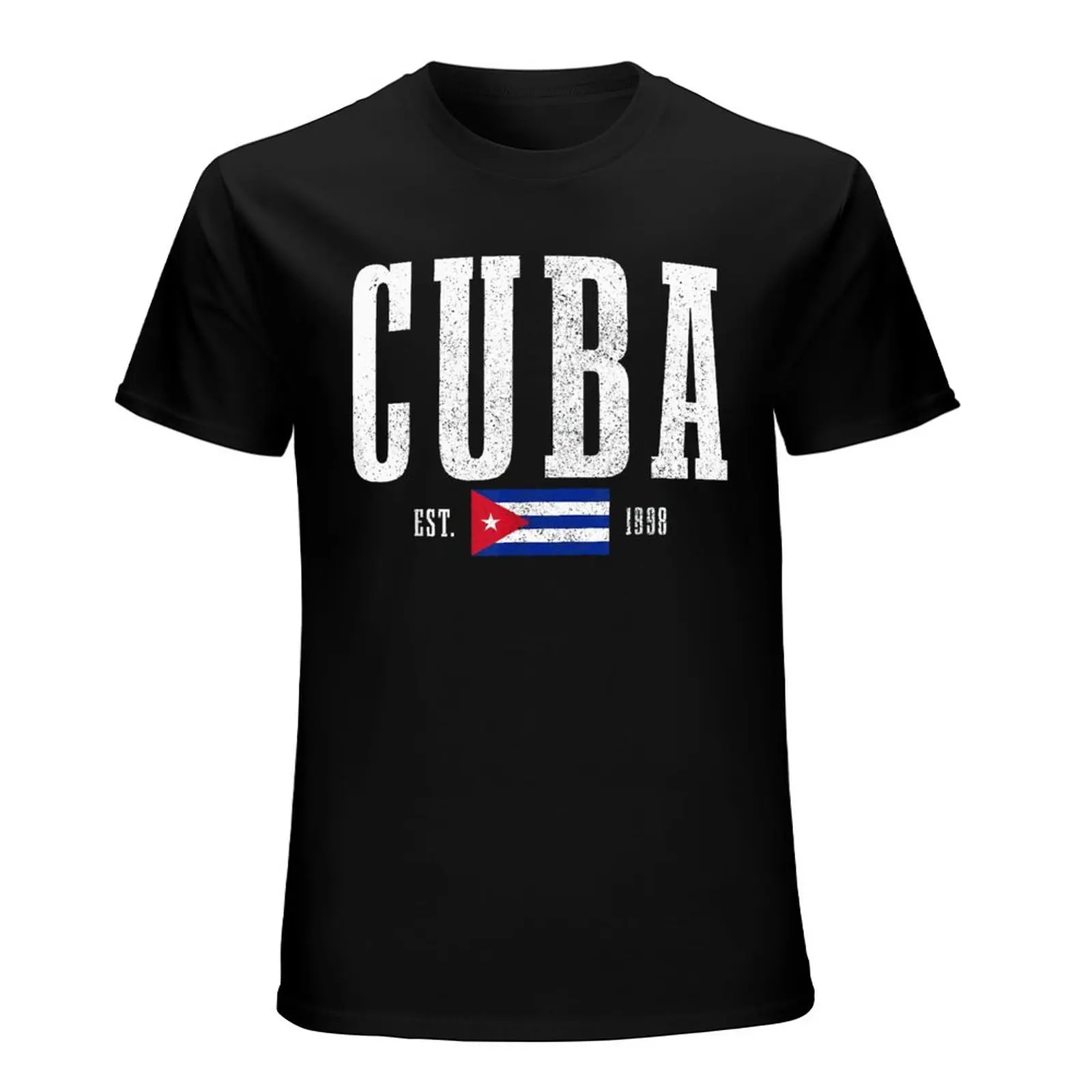 More Design Cuba Flag Cuban Men Tshirt Tees T-Shirt O-neck T Shirts Women Boys Clothing 100% Cotton