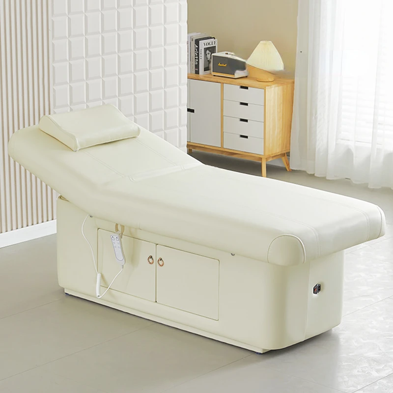 High-Grade Latex Electric Beauty Bed Lifting Multifunctional Heating Massage Therapy Spa Massage Couch