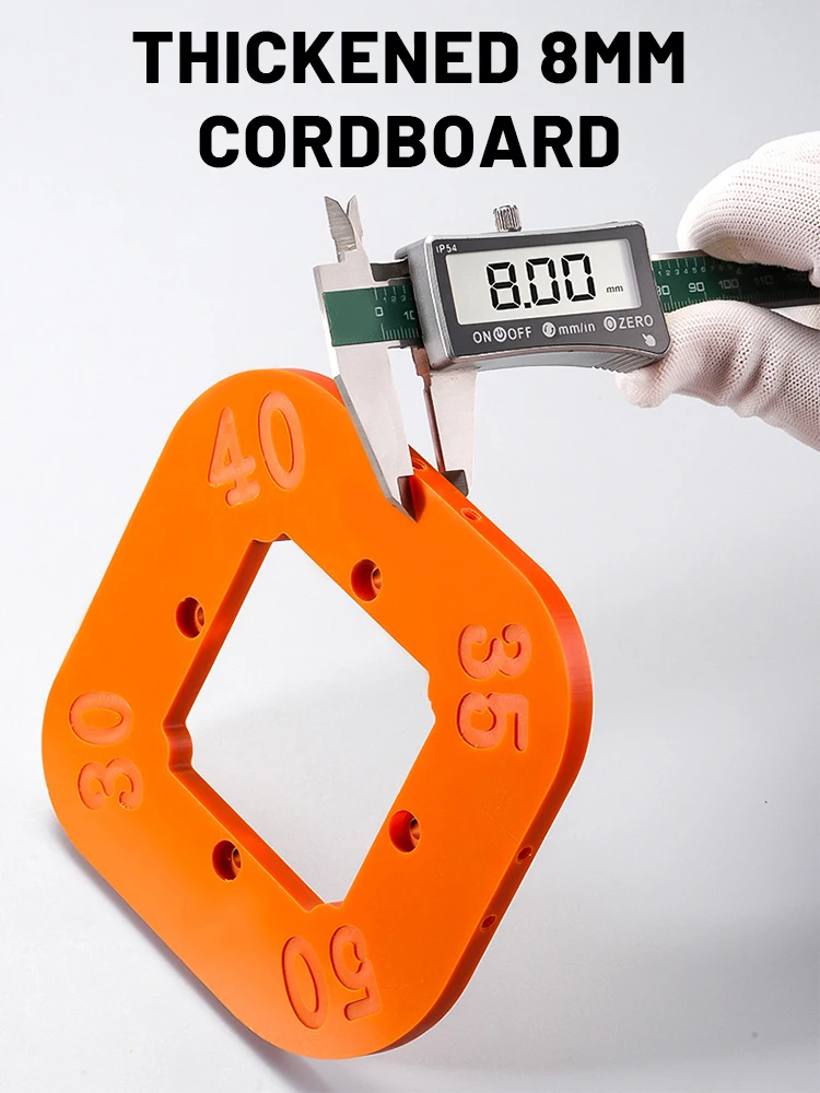 Modelli di raggio angolare per router per la lavorazione del legno Jig da R10 a R50 Routing angoli curvi Fresatura circolare Durezza radiante Strumento ABS