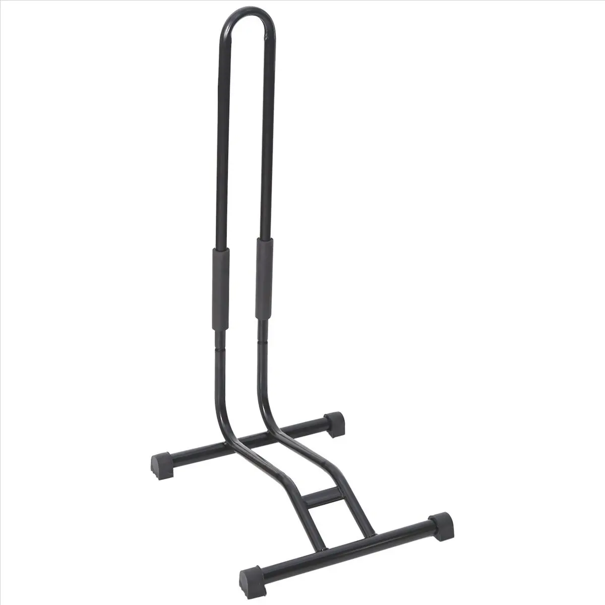A61P Bike Stand Bicycle Floor Parking Rack Storage Stand with Sponge Pad Black Bike Holder Bicycle Accessories