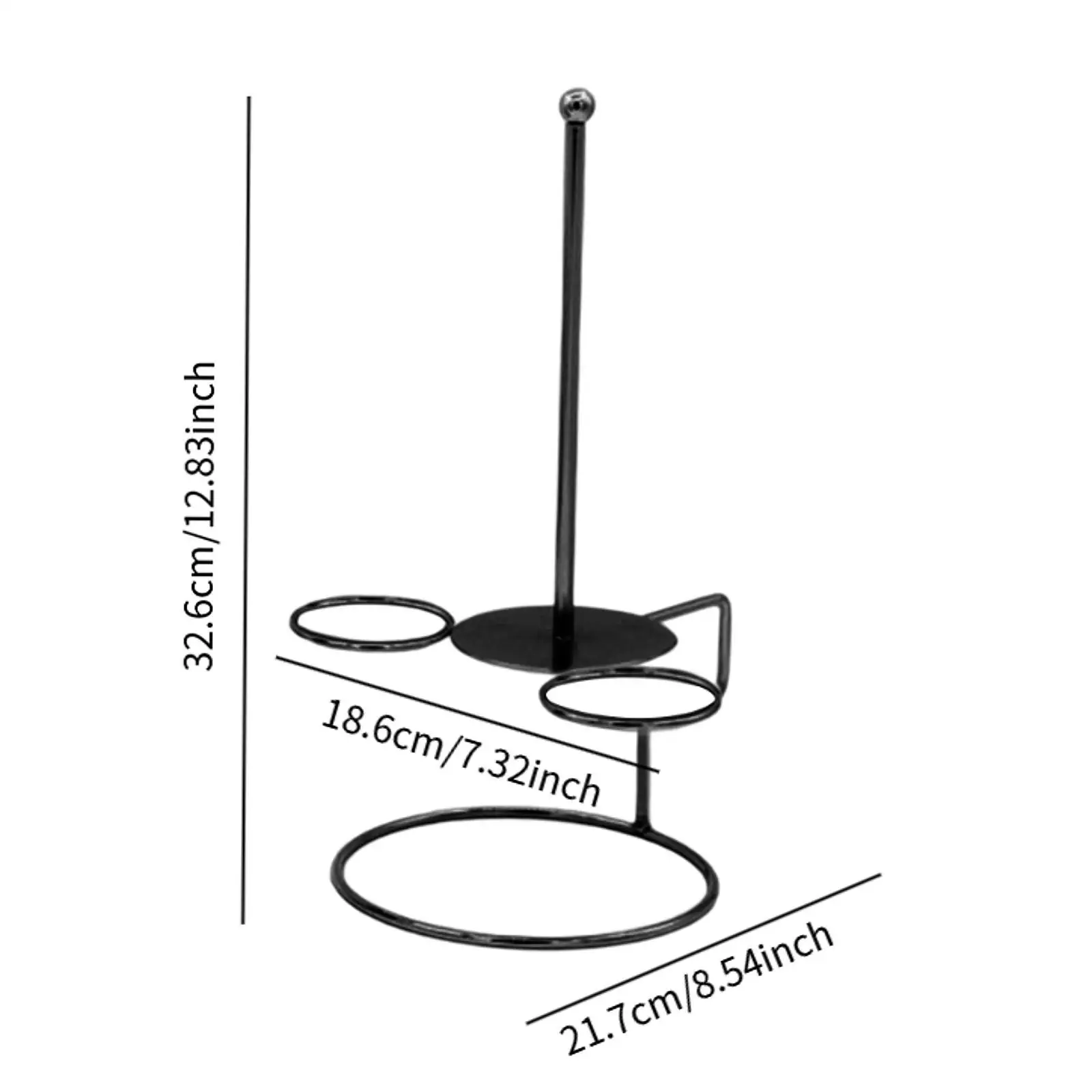Multipurpose Onion Ring Display Holder Stainless Steel Tower Rack for Party Birthday Restaurant Supplies