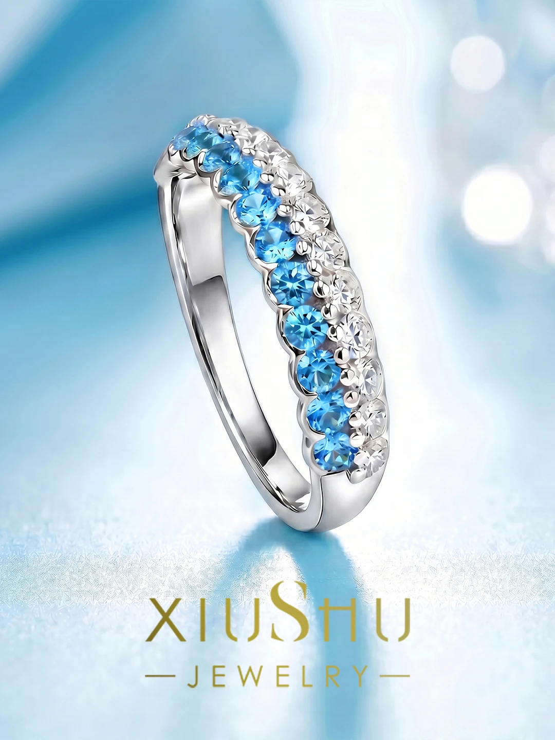 double-row-diamond-color-block-925-silver-ring-subtle-elegant-stackable-ring-unique-design-versatile-stylish-fashion-jewelry