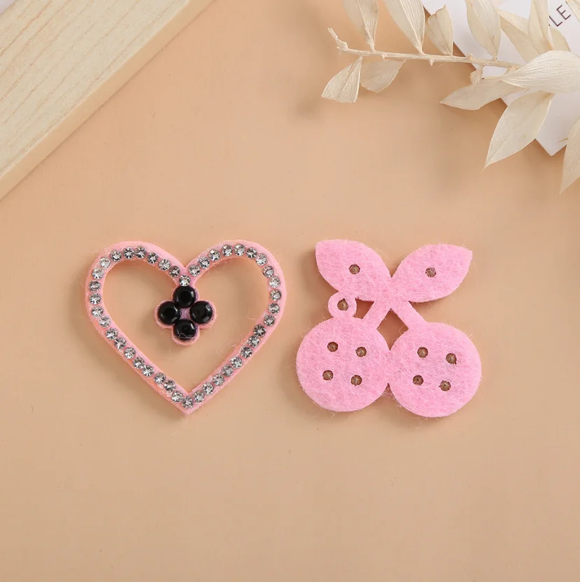 10 Pcs Tree Bow Bear Planet Glue Fix Sew On Rhinestones Patches DIY Motif Applique Garment Bag Shoe Decor Repair Accessory
