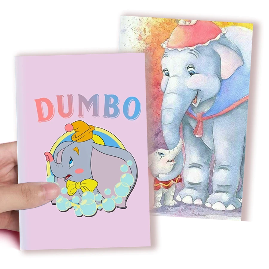 caderno disney desenhos animados filme dumbo anime bebe voar elefante esboco arte desenho citacao livro de notas criancas papelaria presentes a5 01