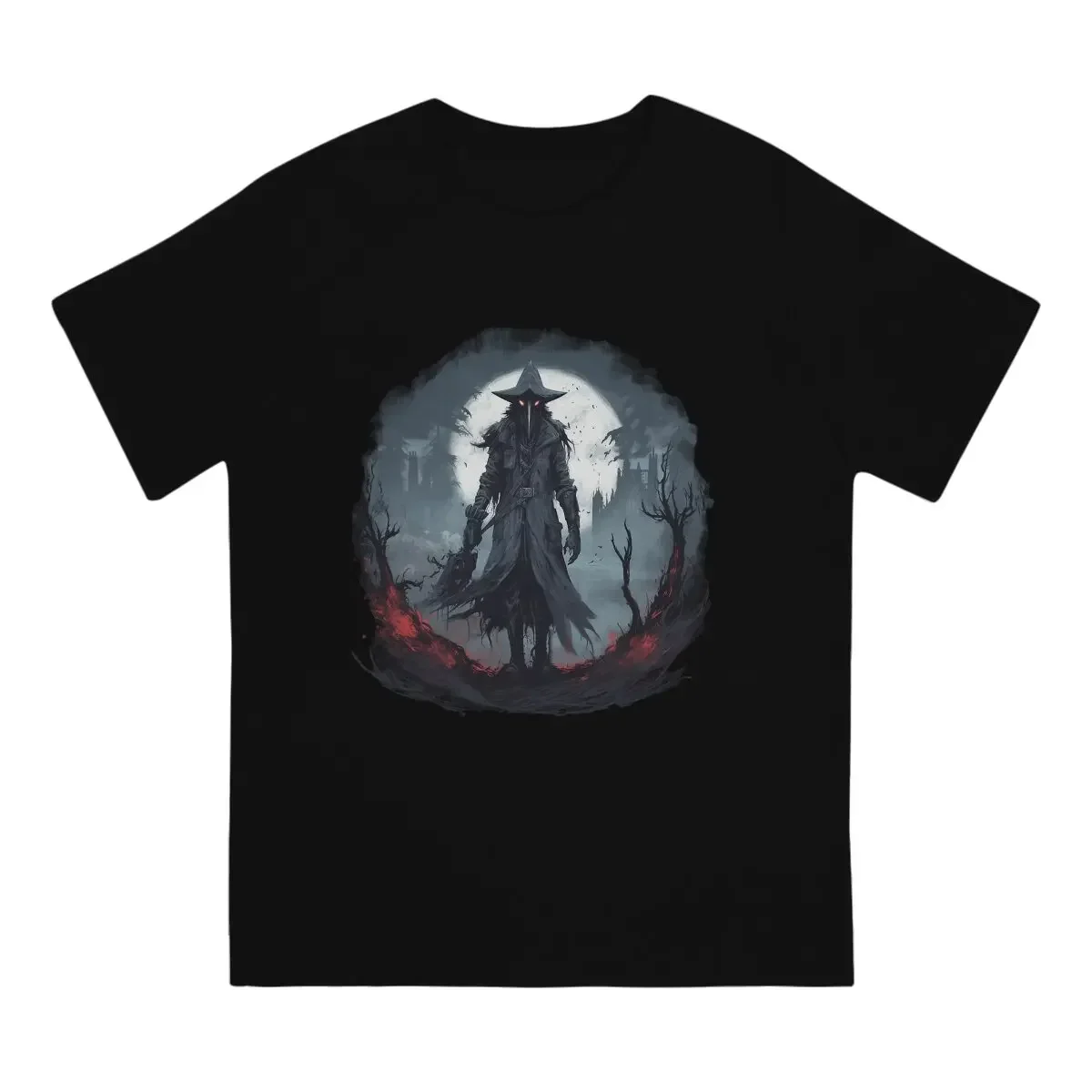 SCP Plague Doctor Creative TShirt for Men Bloodborne Horror Design Round Collar Pure Cotton T Shirt Personalize  OutdoorWear