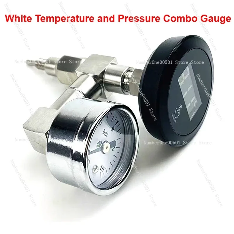E61 Semi-Automatic Espresso Machine Group Head Pressure Gauge and Thermometer Conversion Kit