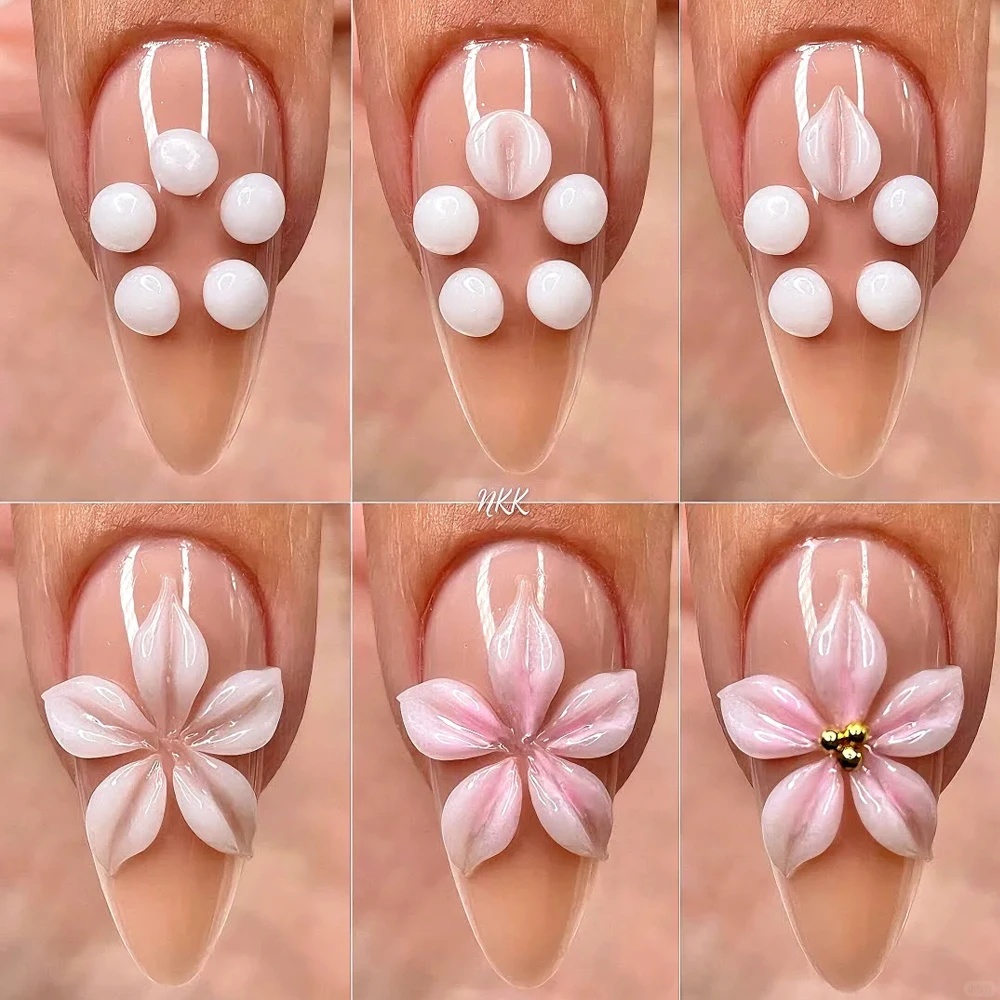 

15ml Clear/White Non Stick Hand Extension Gel For Carving Flower/modeling Jelly Gel DIY 3D Crystal Flower Nail Design Extension