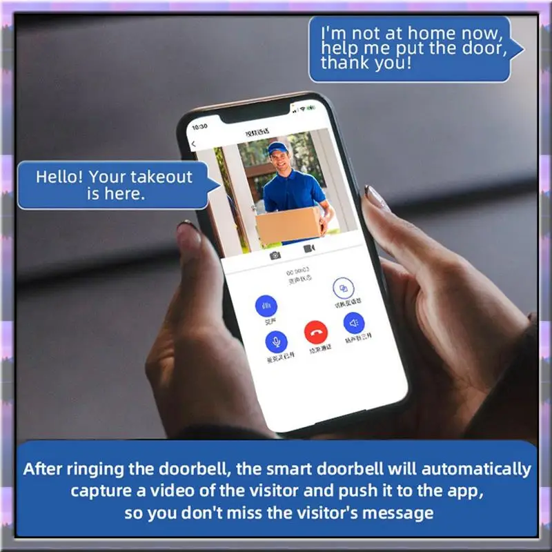 Hot Sale Smart WIFI Doorbell Camera With Solar Charging, Waterproof, Night Vision, HD, Two-Way Intercom Voice For Home Security