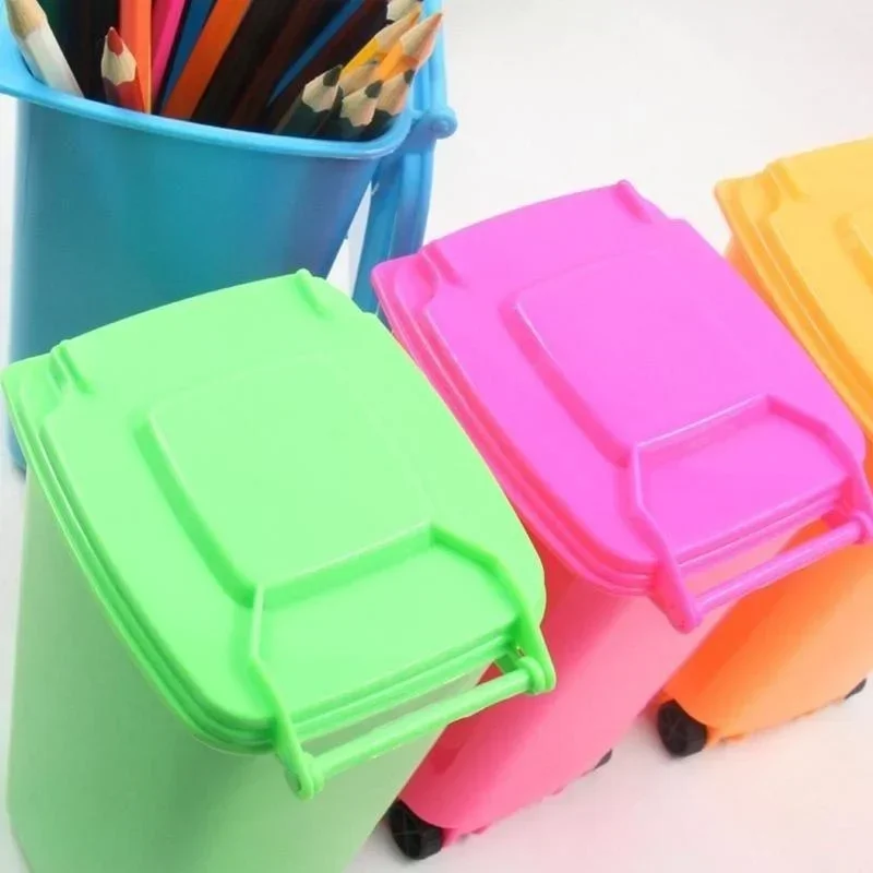 ミニポット鉛筆先ゴミオーガナイザーブラシペンポケットオフィス収納ボックス（色はランダム）